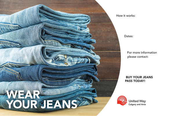 Jeans Pass poster template preview