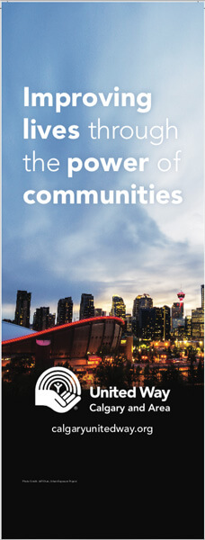 United Way pull up banner (Skyline)