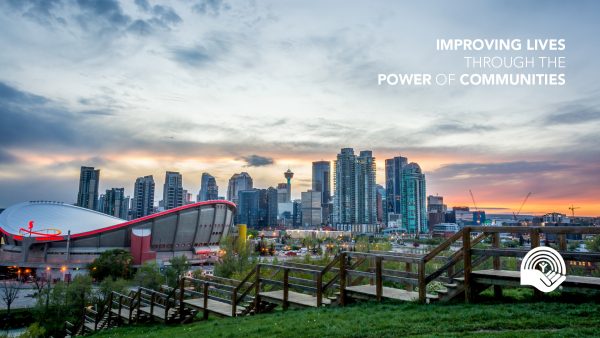 Improving lives through the power of communities virtual background