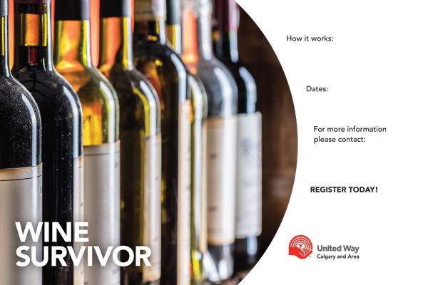 Wine Survivor poster template preview